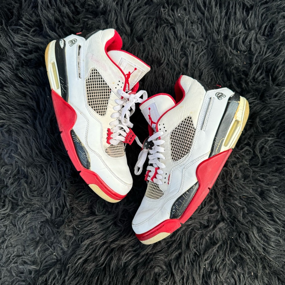 Nike Air Jordan 4 IV Retro Mars Blackman Fire Red Size 12